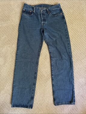 Levi's Premium Denim 501 90s Blue Jeans Button Fly W27 W30 *Altered Waist*